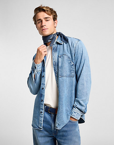 Blue Lee Bandana One Size - Lee Caps