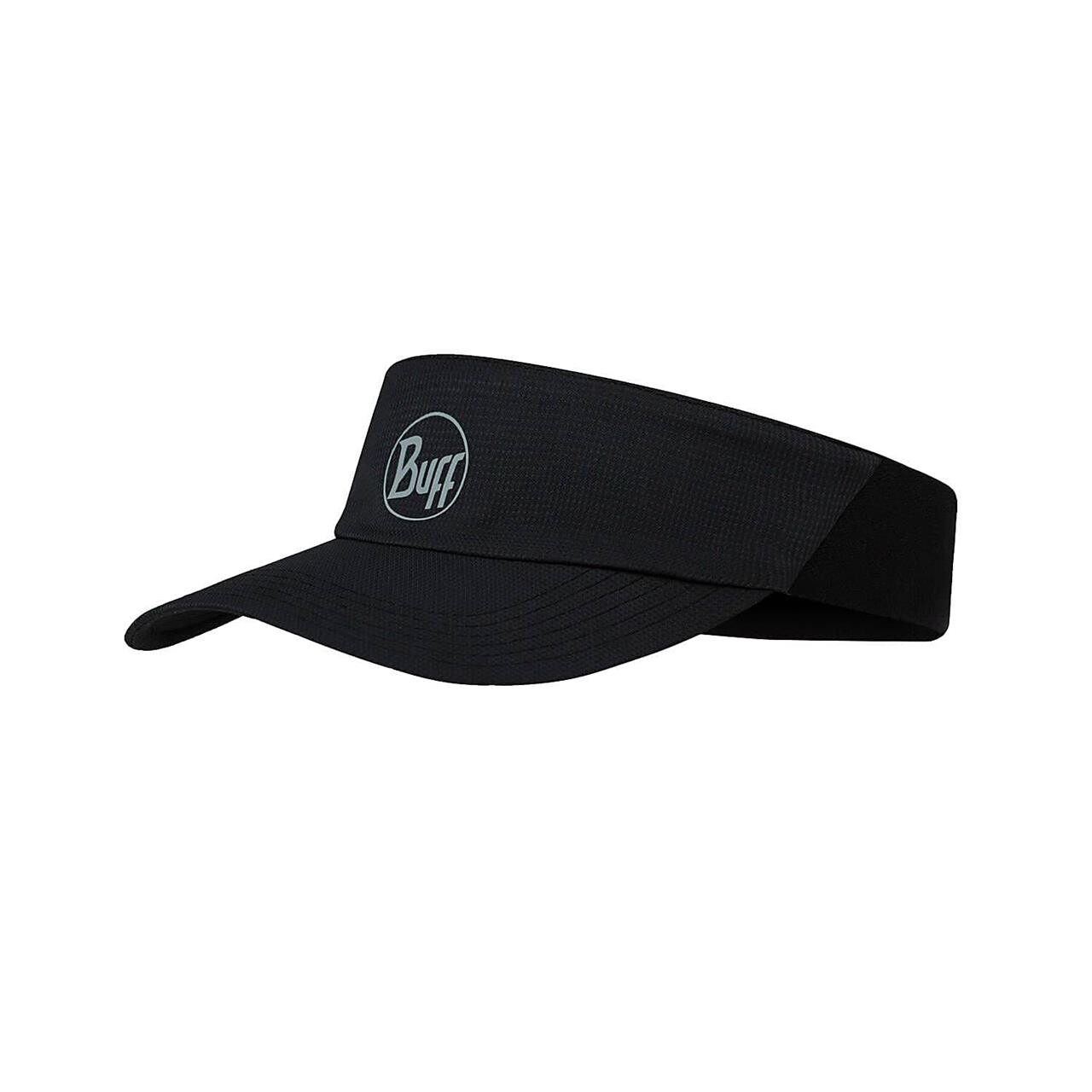 Sort Buff Visor Solid Black One Size - Buff Caps  - 8428927472397