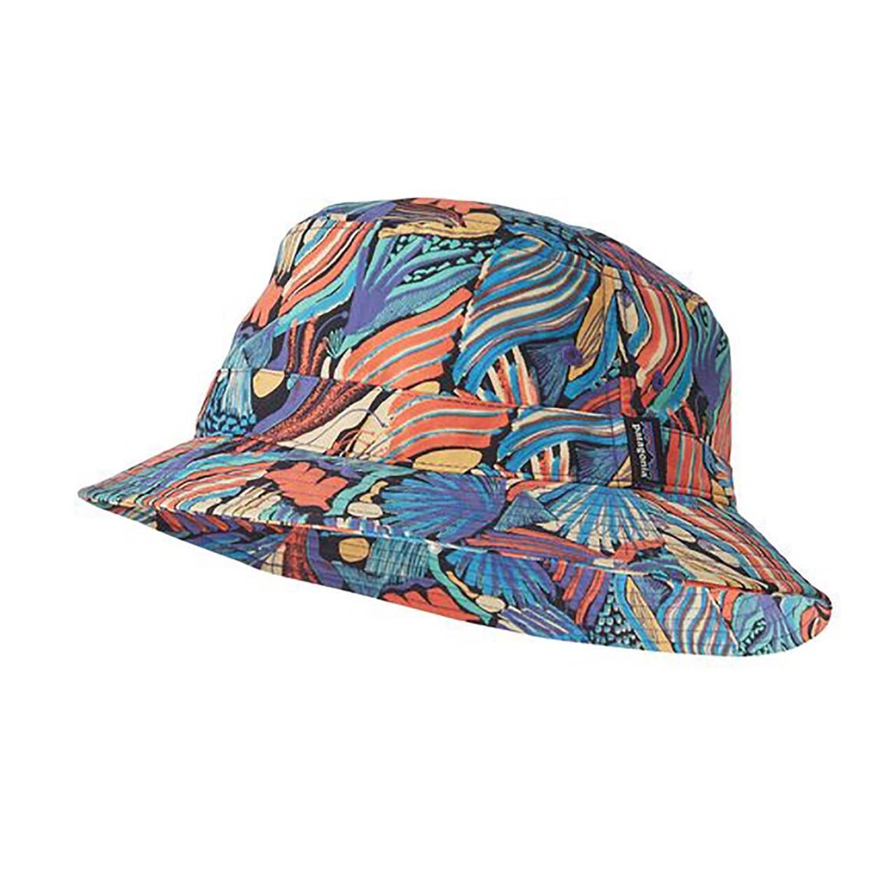 Blå (JOY: PITCH Patagonia Wavefarer Bucket Hat Blå Joy: Pitch Blue - Patagonia Caps  - 195699582729