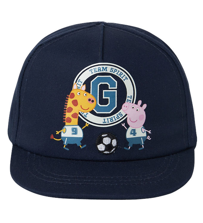 Blå Name Kasket Nmmmisael Peppa Pig Dark Sapphire - Name It Caps  - 5715608062774