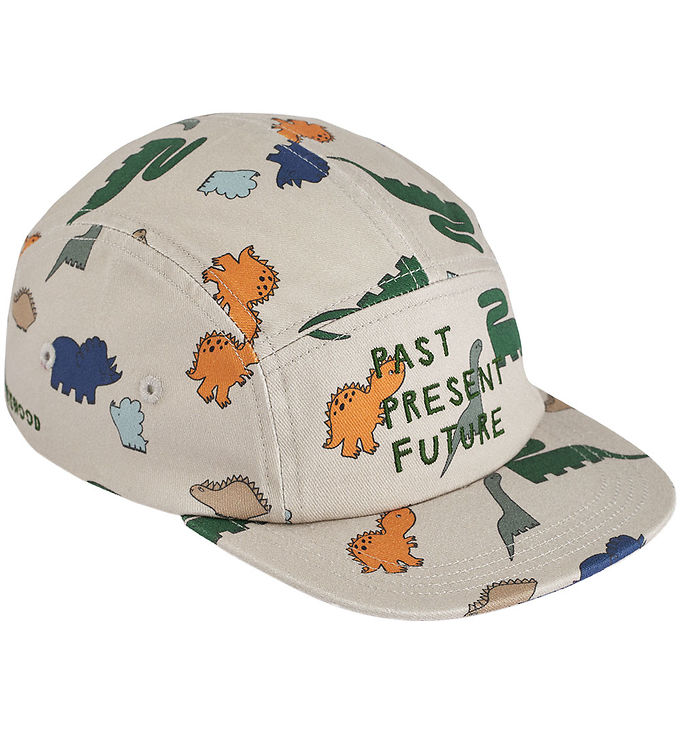 Grøn Liewood Kasket Rory Printed Cap Dinosaurs Mist - Liewood Caps  - 5715493342173
