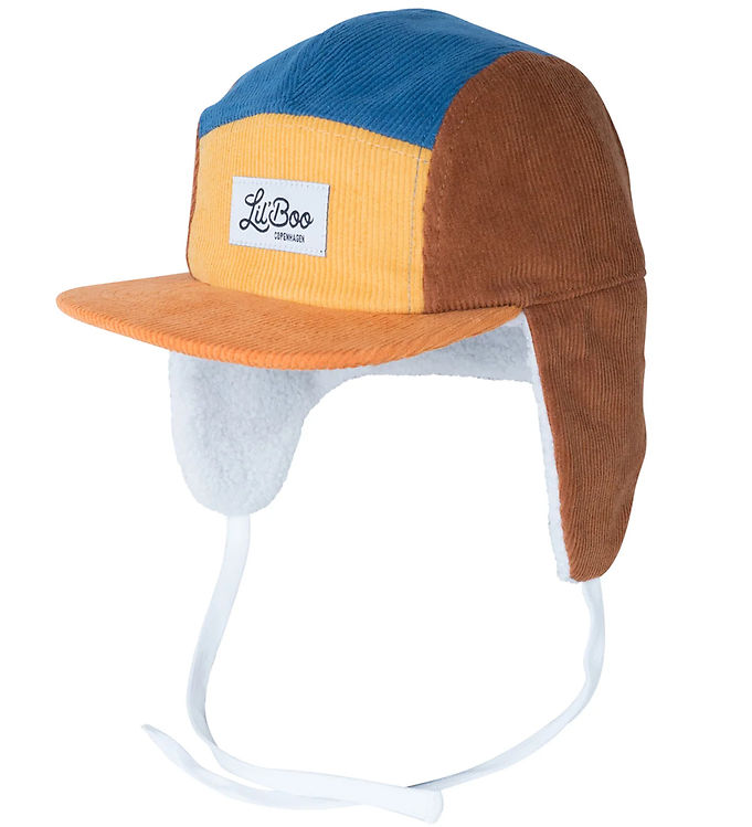 Gul Lilboo Copenhagen Kasket Corduroy Yellow Brown Blue - Caps  - 5714519037758