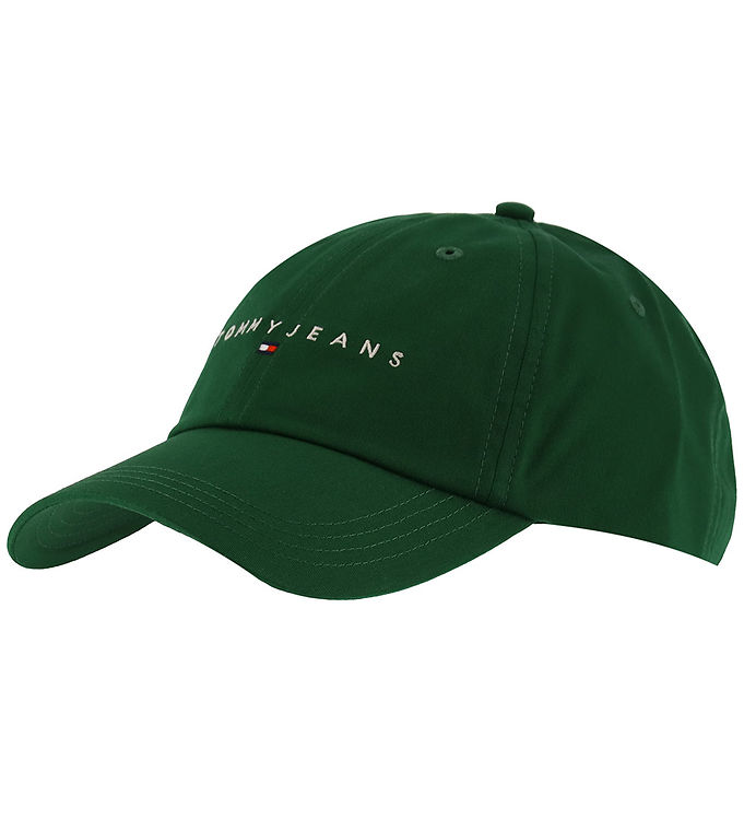 Grøn Tommy Hilfiger Kasket Linear Logo Terrain Green - Tommy Hilfiger Caps  - 8720638741671