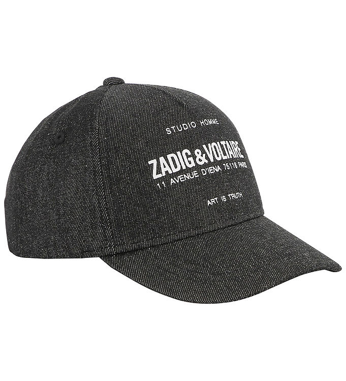 Hvid Zadig & Voltaire Kasket Denim Sort - Caps  - 3617165491016