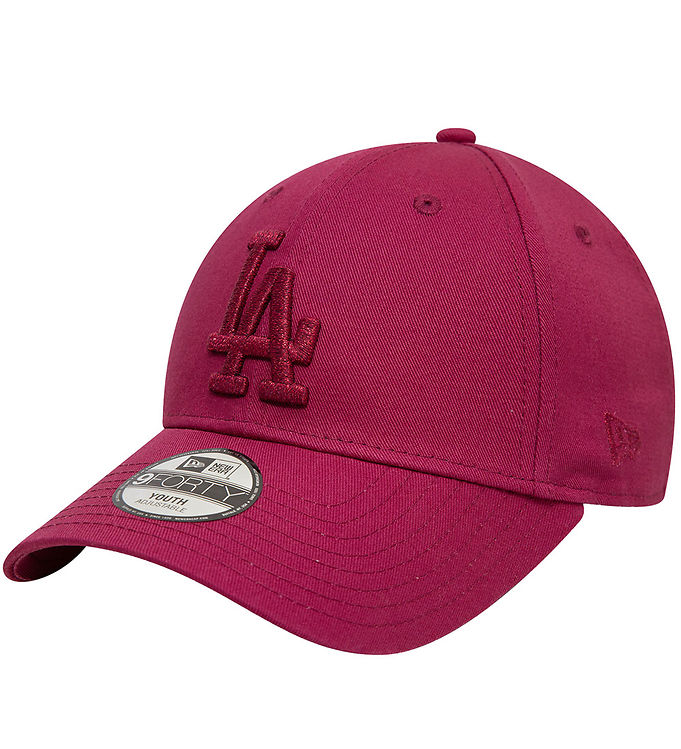 Lilla/Rød New Era Kasket 9forty Dodgers Dark Red - New Era Caps  - 198359095447