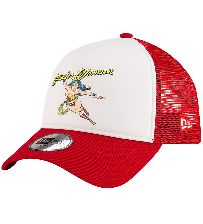 Rød New Era Kasket Trucker Wonder Women - New Era Caps  - 198359041796