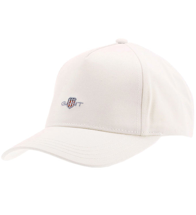 Hvid Gant Kasket Shield Eggshell - Gant Caps  - 7325707114595