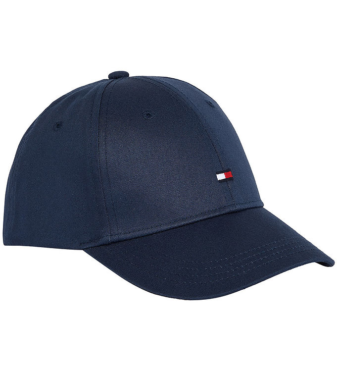 Blå Tommy Hilfiger Kasket Flag Space Blue - Tommy Hilfiger Caps  - 8720646502059