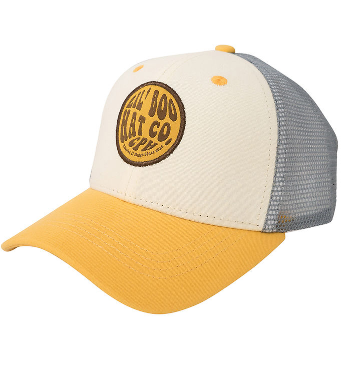 Beige/Grå/Gul Lil Boo Copenhagen Kasket Trucker Caramel - Caps  - 5714519041052