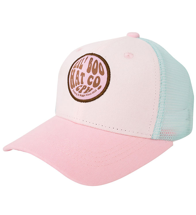 Rosa Lil Boo Copenhagen Kasket Trucker Pink Turquoise - Caps  - 5714519041250