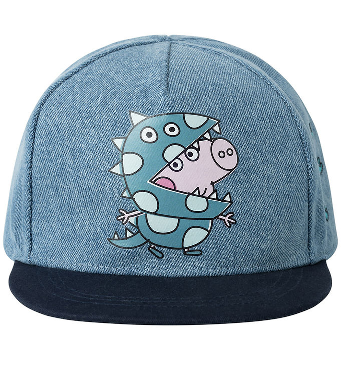 Blå Name Kasket Denim Nmmamani Peppa Pig Dark Sapphire - Name It Caps  - 5715510941211