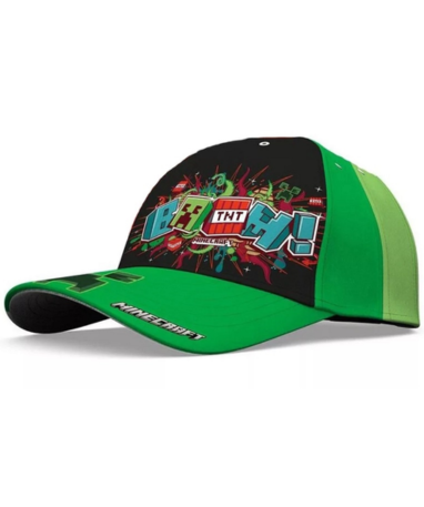 Minecraft Creeper Boom Kasket Til Børn Unge - Caps