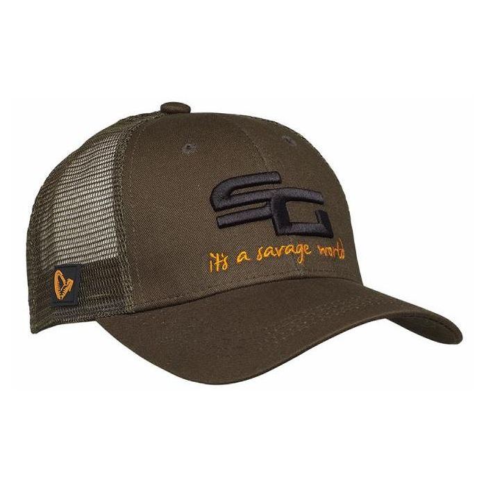Grøn Savage Gear Sg4 Cap Olive Green - Savage Gear Caps  - 5706301737113