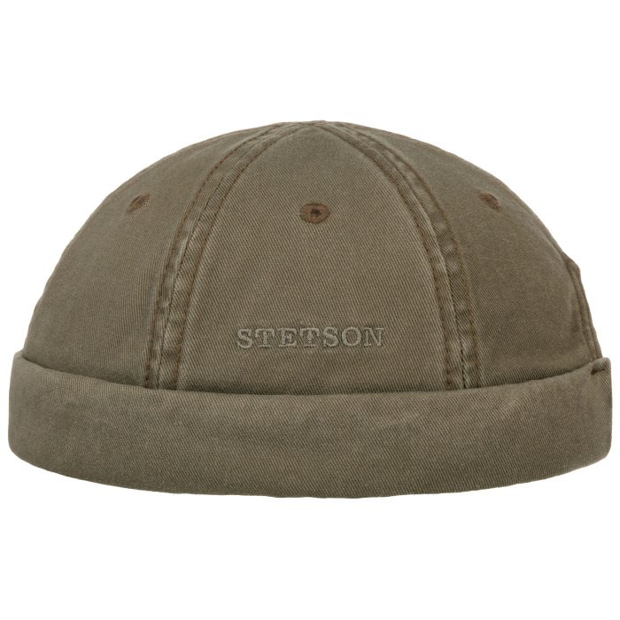 Brown Stetson Docker Cotton Upf40 Brun Sixpence - Stetson Caps  - 4063633036361