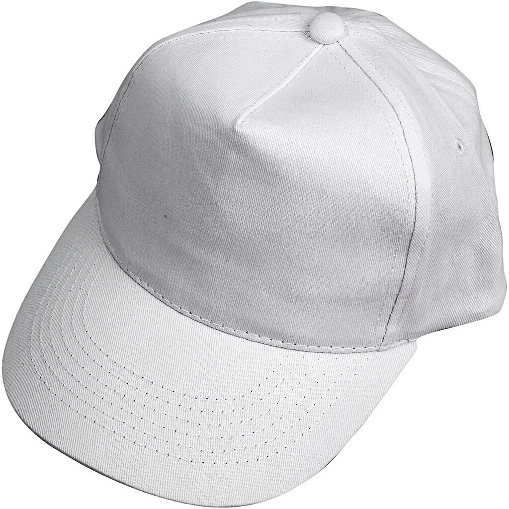 Hvid Kasket Str 12stk - Caps  - 5707167416280