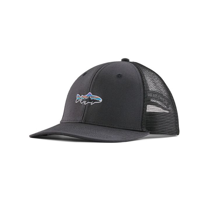 Sort Patagonia Stand Trout Trucker Cap Ink Black - Patagonia Caps  - 196924136762