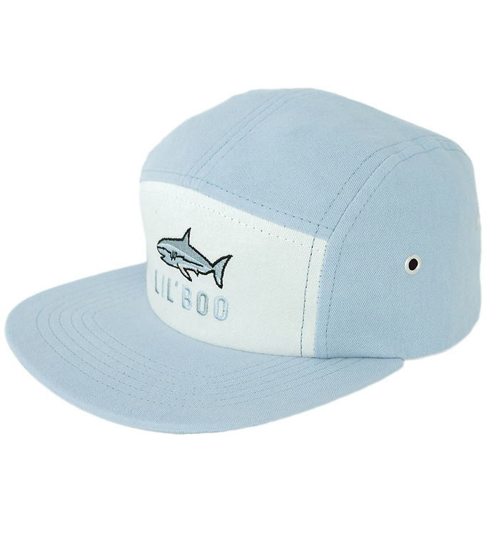Blå Lil Boo Copenhagen Kasket Shark Cloudy Blue - Caps  - 5714519033330