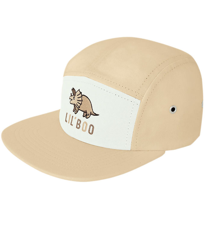 Beige Lil Boo Copenhagen Kasket Triceratops Brun - Caps  - 5714519033170