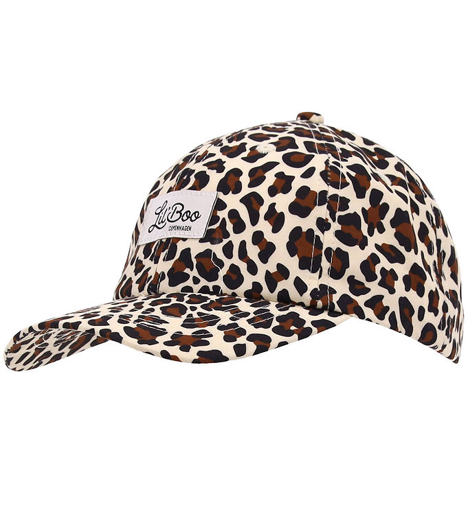 Beige/Brun Lil Boo Copenhagen Kasket Leopard Leopard - Caps  - 5714519049904