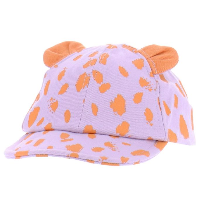 Lilla Stella Mccartney Kids Kasket Orange Lepoardprint - Caps  - 8056715358211