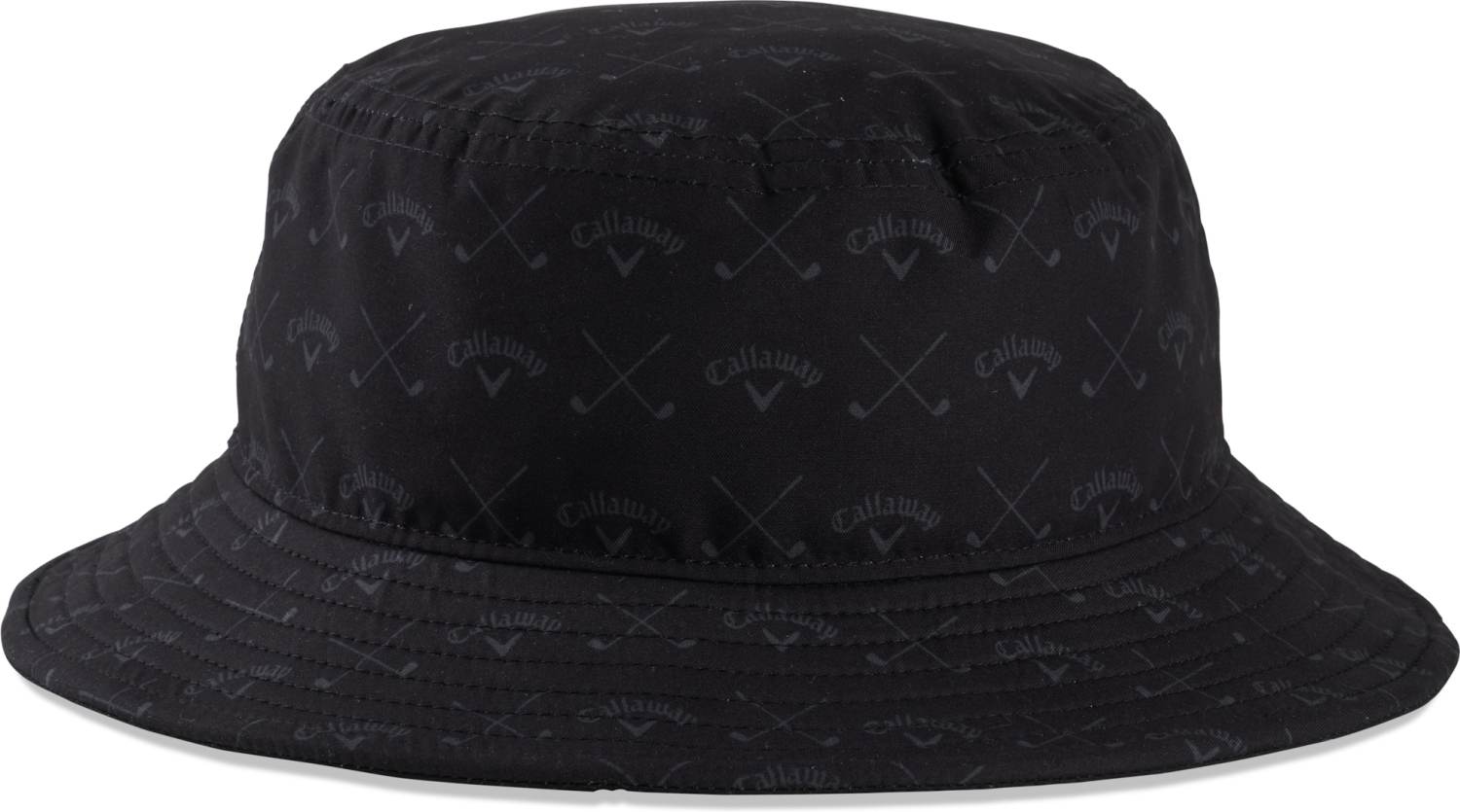 Sort Callaway Hyperdry Bucket Hat Herre Kasket Black Charcoal Str - Callaway Caps  - 0194518457279