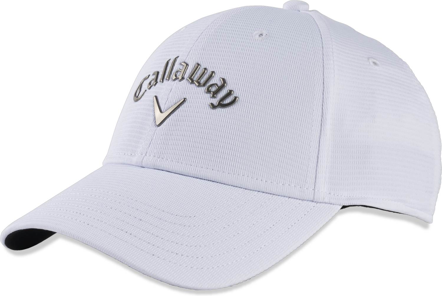 Hvid Callaway Liquid Metal Dame Kasket White Gun Metal Str Justerbar - Callaway Caps  - 0194518457514