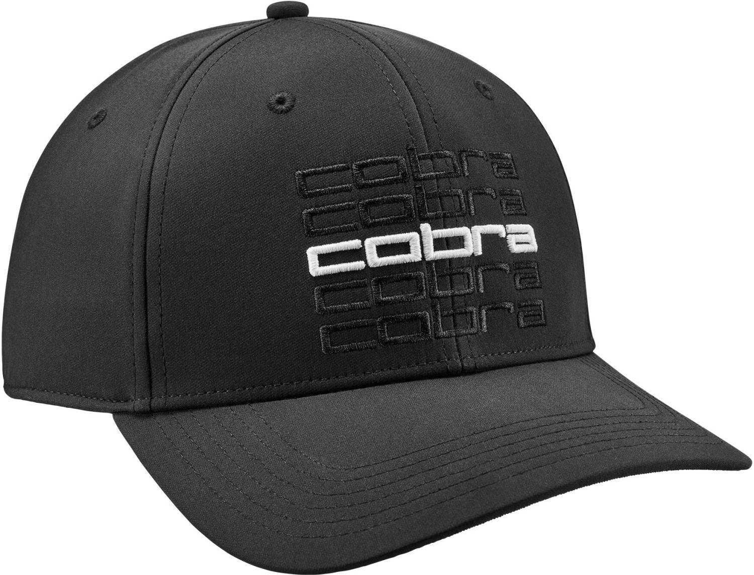 Sort Cobra Repeat Herre Kasket Puma Black White Glow Str Onesize - Cobra Caps  - 4055264617262