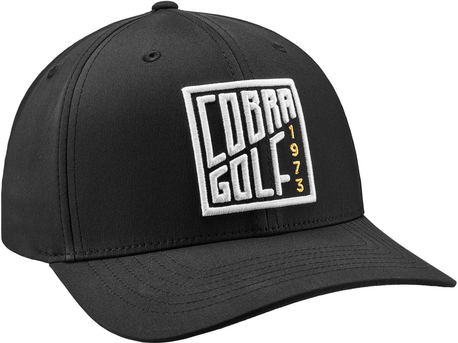 Sort Cobra Rise Herre Kasket Puma Black White Glow Str Onesize - Cobra Caps  - 4055264617019