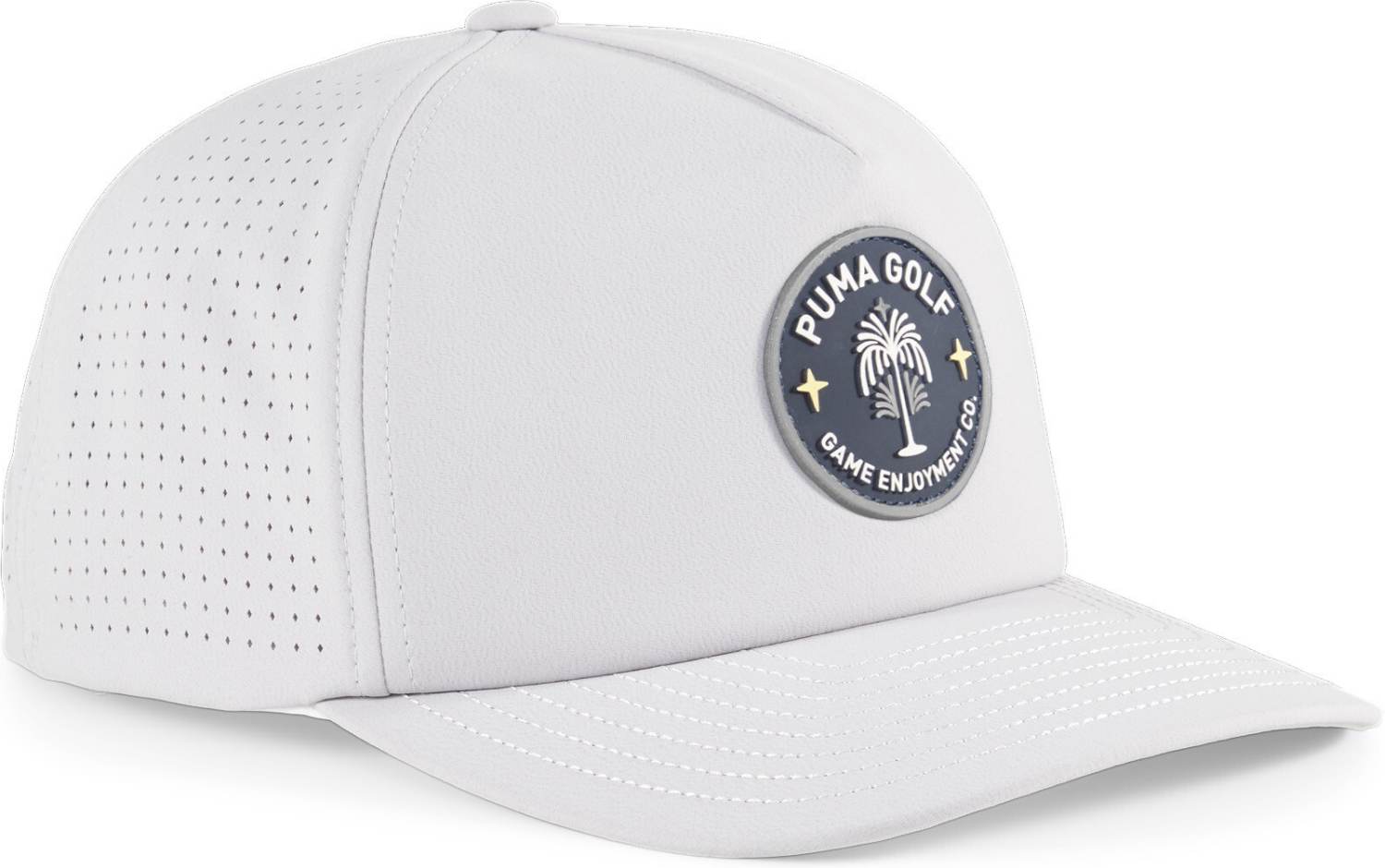 Ash Gray Puma Circle Flower Tech 2024 Herre Kasket Str Onesize - Puma Caps  - 4099685792177