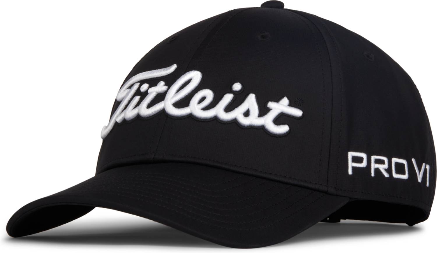 Blk/Wht Titleist Tour Performance Kasket Blk Wht Str Justerbar - Titleist Caps