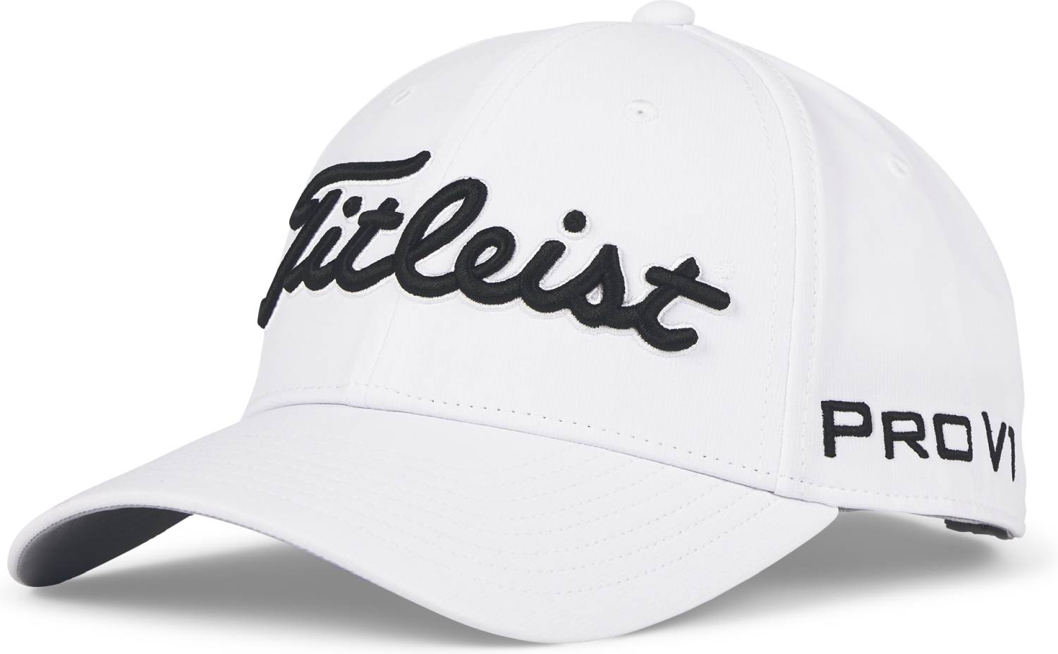 Wht/Blk Titleist Tour Performance Kasket Wht Blk Str Justerbar - Titleist Caps