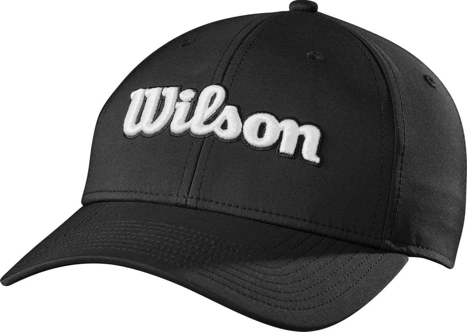 Sort Wilson Tour Kasket Black Str Onesize - Wilson Caps  - 0097512918510