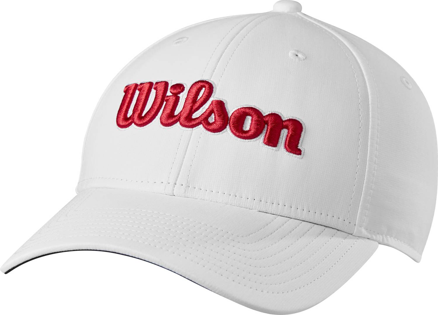 Hvid Wilson Tour Kasket White Red Str Onesize - Wilson Caps  - 0097512918503