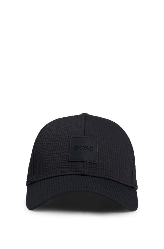 ONESIZE Zed Seersucker 10270970 - Boss Black Caps  - 4063545078725