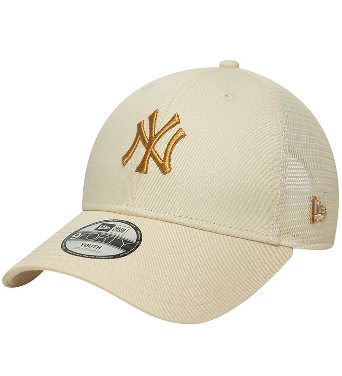 Beige New Era Kasket 9forty Homefield Trucker Light - New Era Caps  - 198582620294