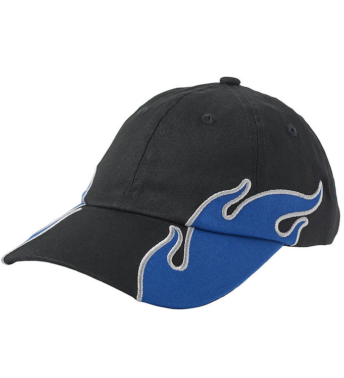 Blå/Sort Molo Kasket Steel Blue Flame - Molo Caps  - 5715084969444