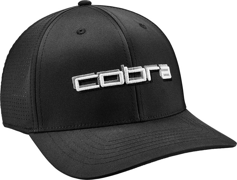 Sort Cobra Tour Herre Kasket Puma Black Gray White Str Onesize - Cobra Caps  - 4055264617514
