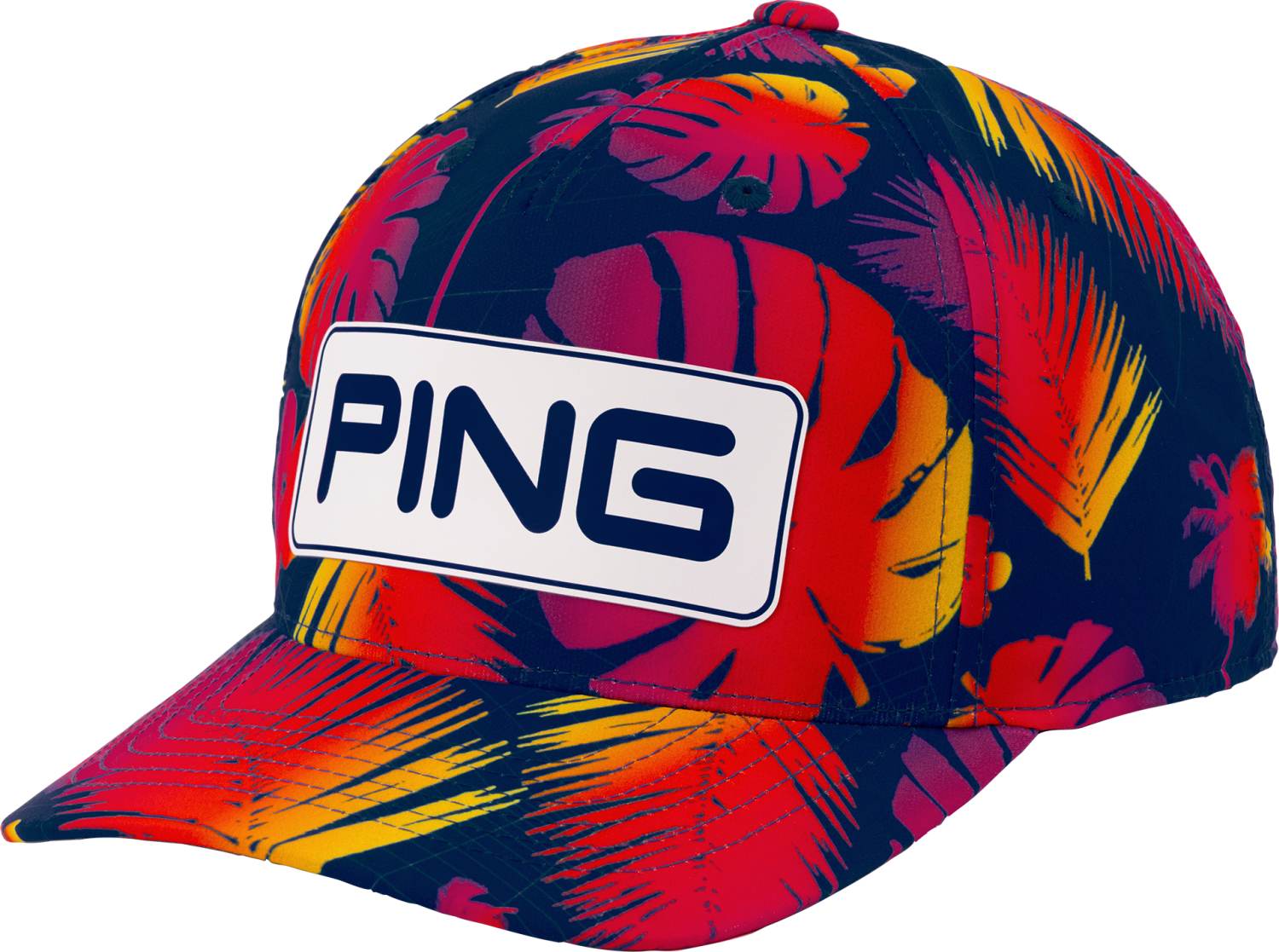 Navy/Electric S Ping Electric Sunset Tour Snapback Kasket Navy Electric Sunset Str Justerbar - Ping Caps  - 0881978389201