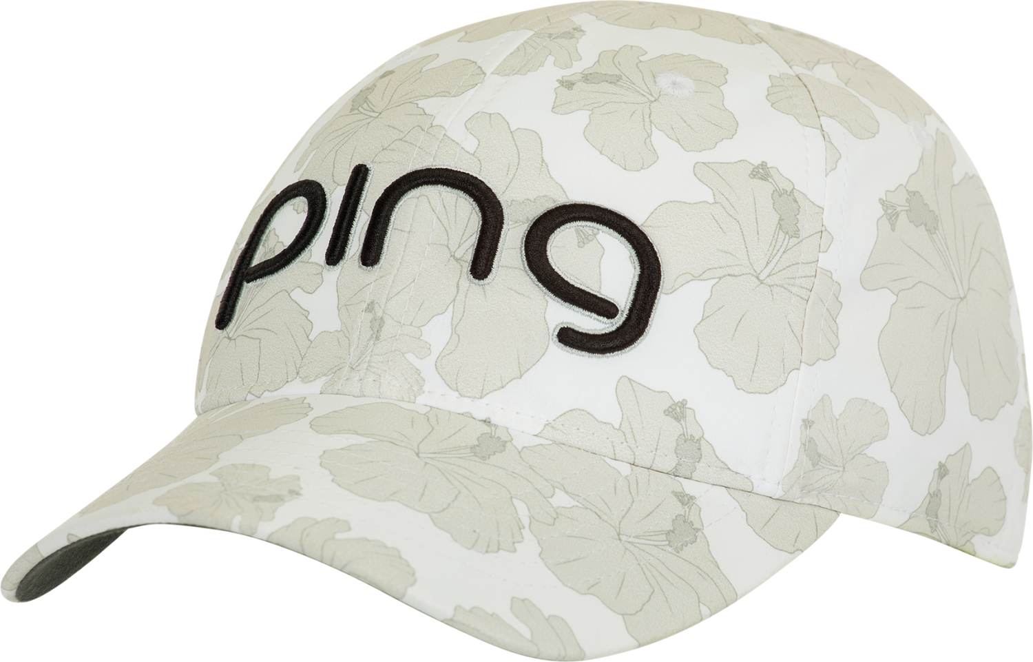 Hvid Ping Tour Delta Dame Kasket White Hibiscus Str Justerbar - Ping Caps  - 0881978240274