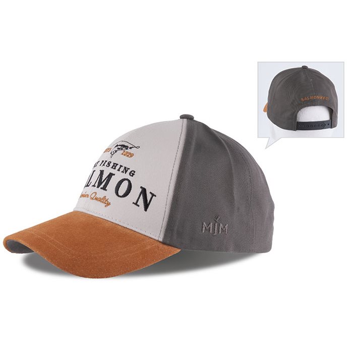 Grøn Mjm Salmon Salmonized Cotton Cap Upf Olive Baseball Cap Kasket - Mjm Caps  - 5704637888714