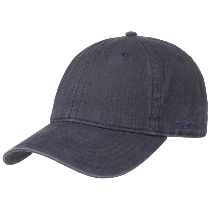 Mørkeblå Stetson Baseball Cap Delave Organic Cotton Navy 2xl Baseball Cap Kasket - Stetson Caps  - 4043898337533