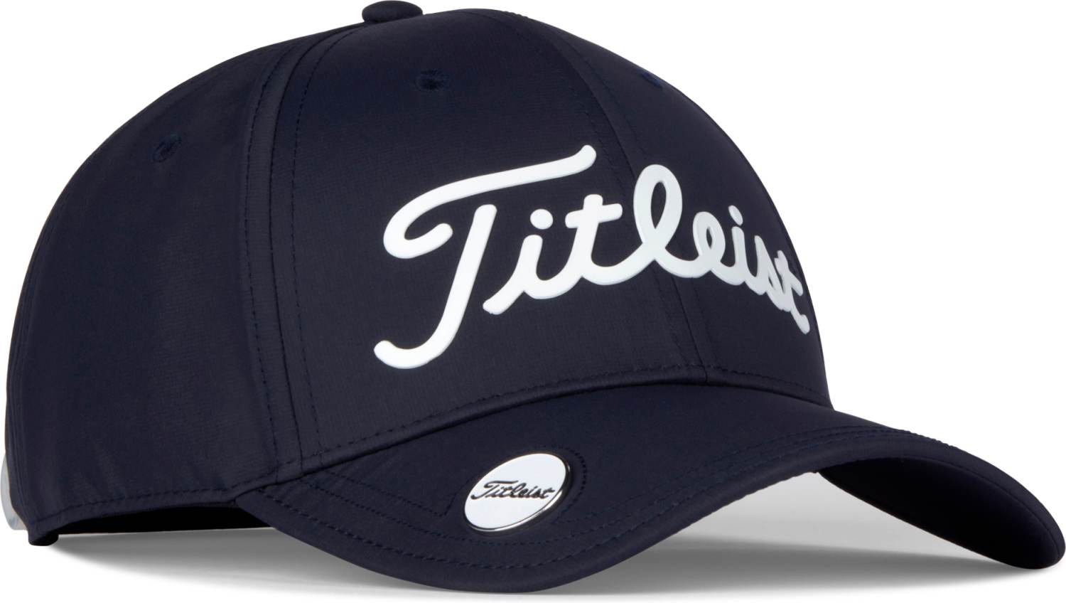 Hvid Titleist Players Performance Ball Marker Kasket Navy White Str Onesize - Titleist Caps  - 0706843184852