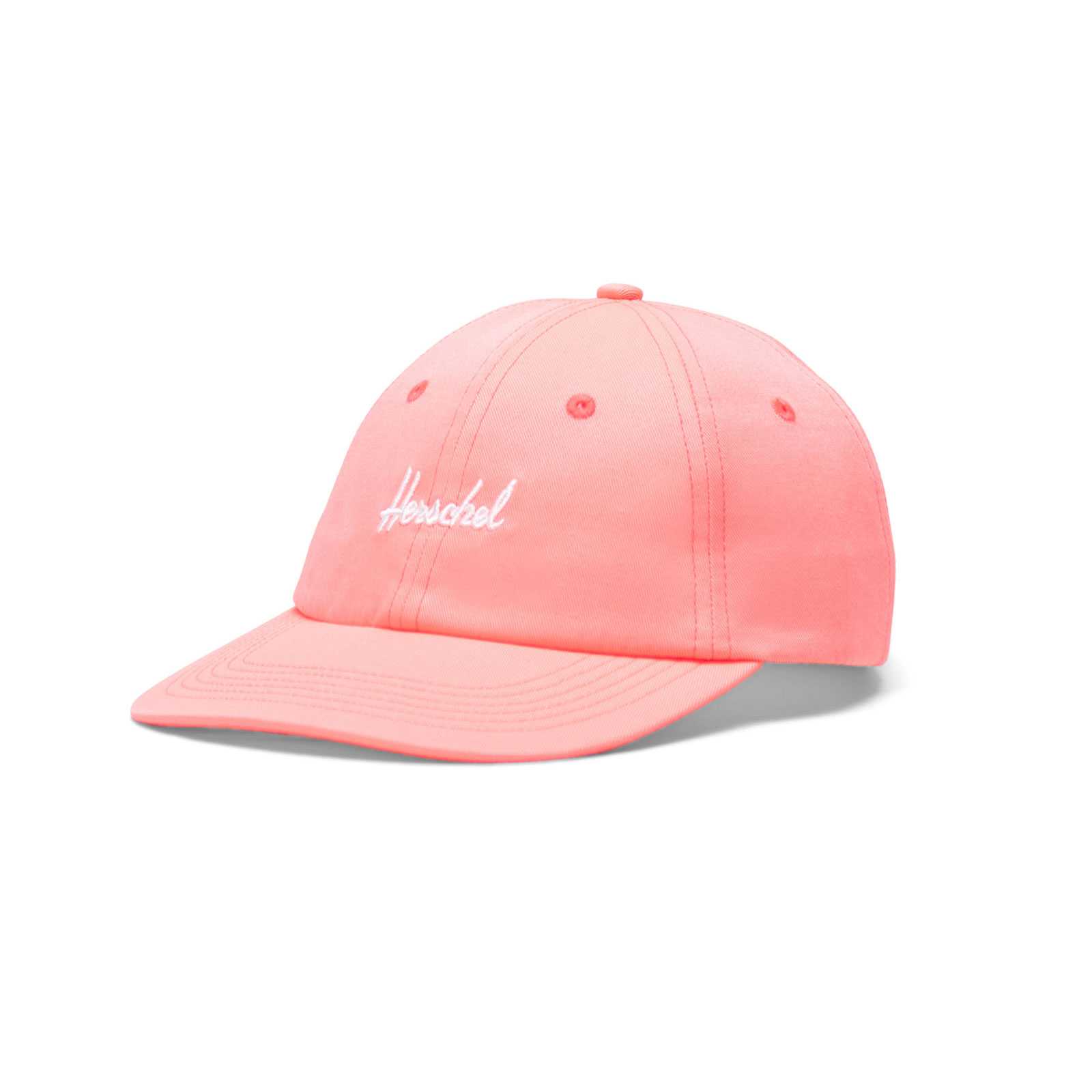 Hvid Herschel Cap Sylas Kids Neon Pink White - Herschel Caps  - 828432501571