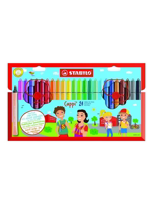 Stabilo Cappi Felt Tip Pen Set Pieces - Stabilo Caps  - 4006381483759