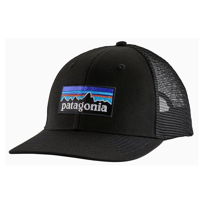Sort Patagonia Logo Trucker Cap Black - Patagonia Caps  - 192964418721
