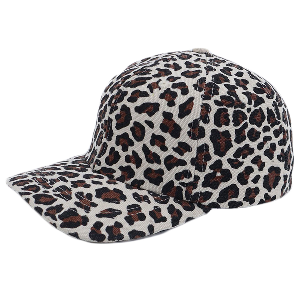 Beige Organic Leopard Cap - Caps  - 5714519049904