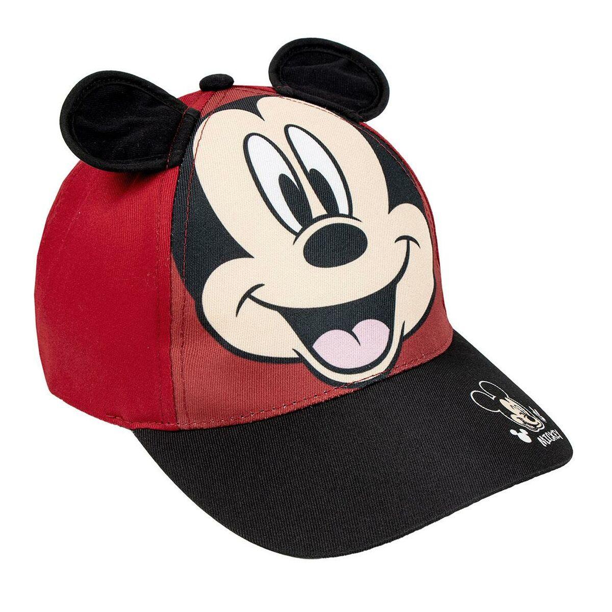 Børnekasket Mickey Mouse Rød - Caps  - 8445484469363