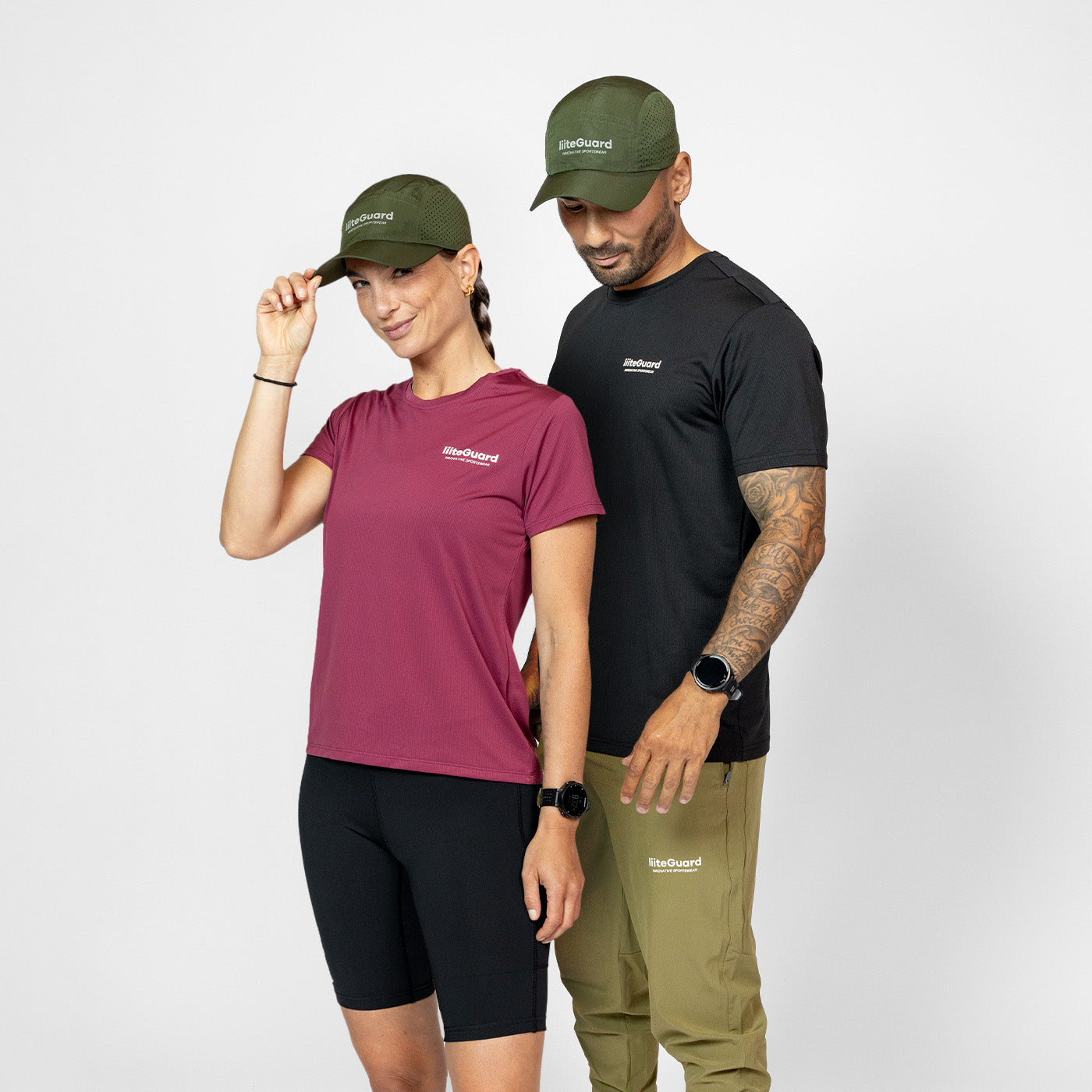 Grøn Running Cap Army Green - Liiteguard Caps  - 5714776010471