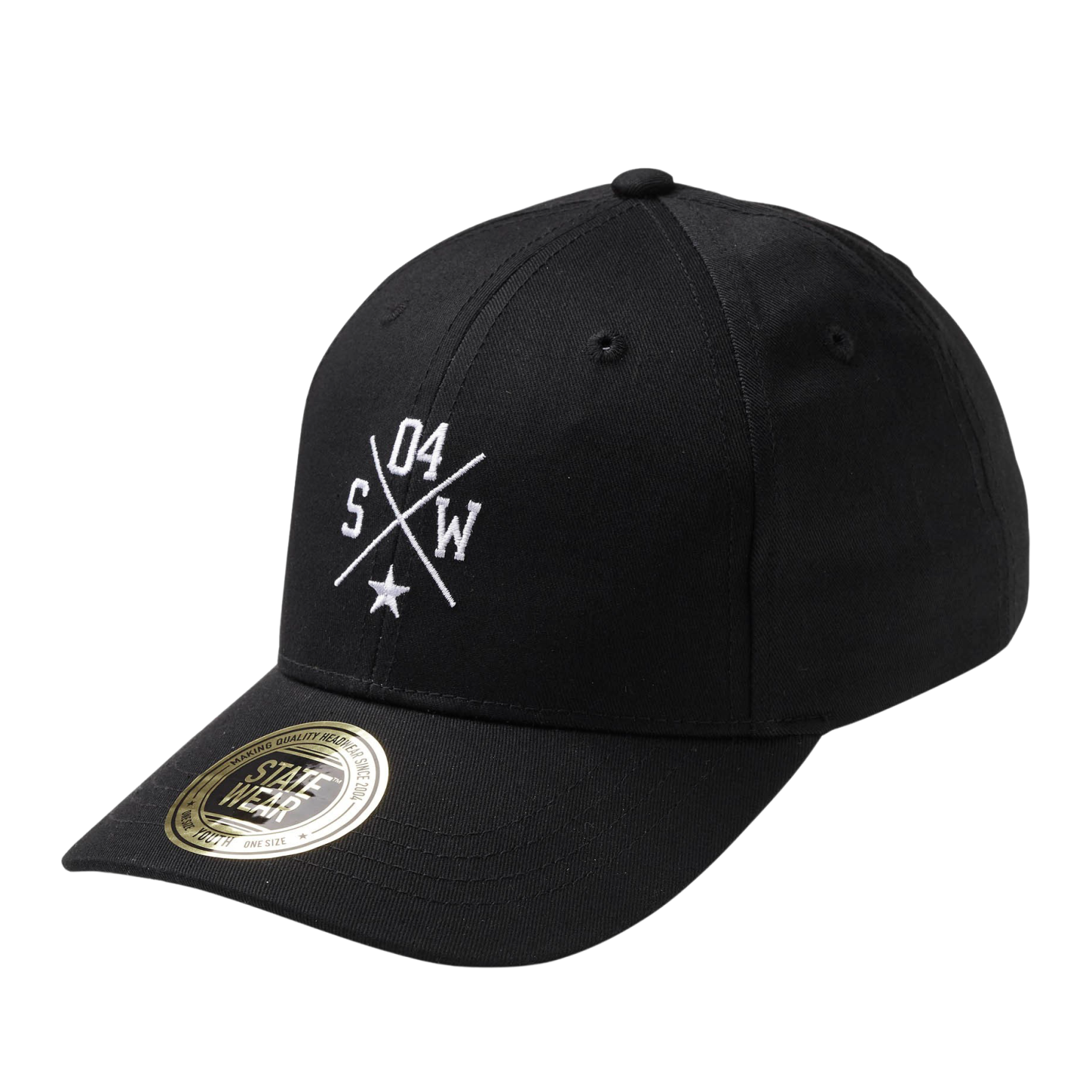 Sort Statewear Børne Kasket Black Onesize - Statewear Caps  - 5711176189929