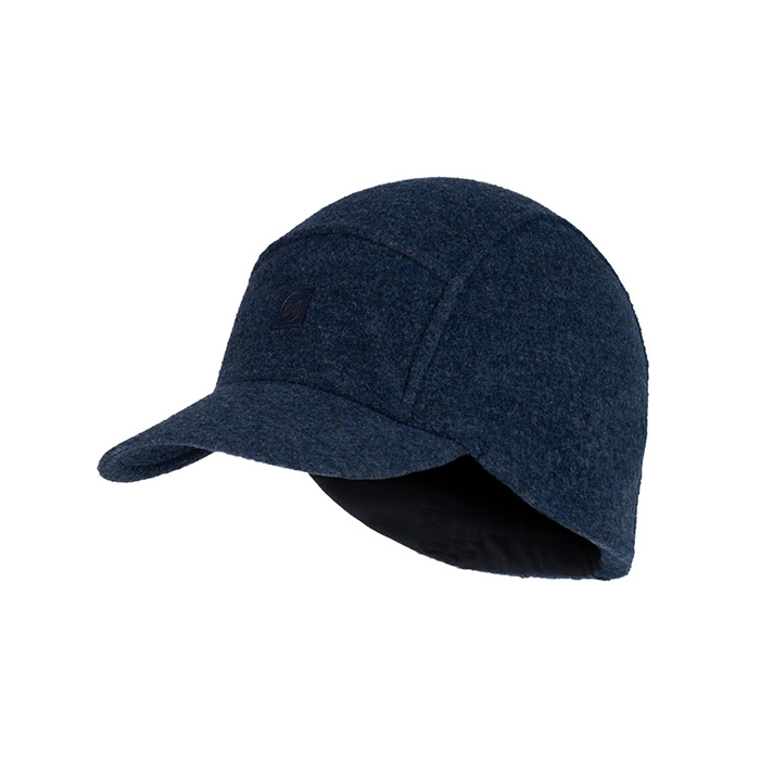 Mørkeblå Buff Merino Fleece Pack Cap Solid Navy Vinterhue Vinterkasket - Buff Caps  - 8428927544094